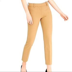 J.Crew Slim cropped camel Ruby pants